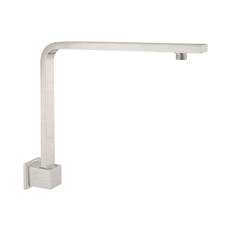 NERO SQUARE SWIVEL SHOWER ARM BRUSHED NICKEL