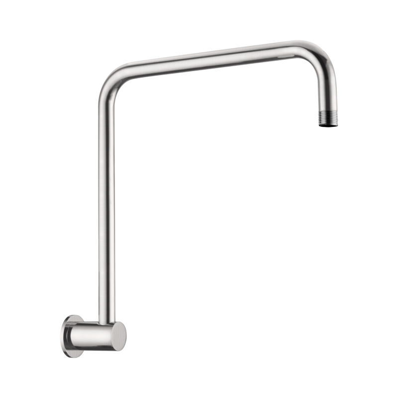 NERO ROUND SWIVEL SHOWER ARM BRUSHED NICKEL