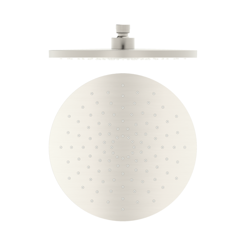 NERO 250MM ABS ROUND SHOWER HEAD BRUSHED NICKEL NERO 250MM ABS ROUND SHOWER HEAD BRUSHED NICKEL