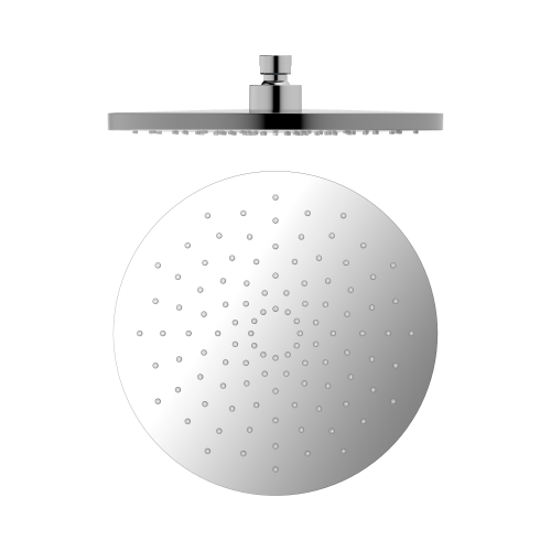 NERO 250MM ABS ROUND SHOWER HEAD CHROME