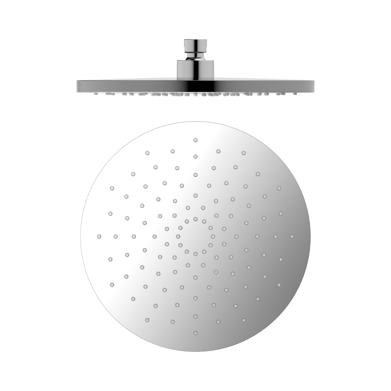 NERO 250MM ABS ROUND SHOWER HEAD CHROME
