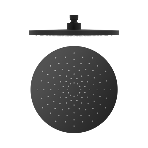 NERO 250MM ABS ROUND SHOWER HEAD MATTE BLACK