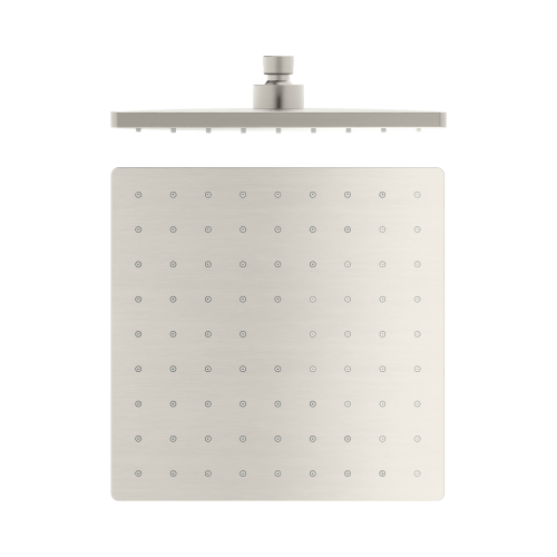 NERO 250MM ABS SQUARE SHOWER HEAD BRUSHED NICKEL