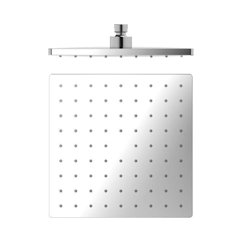 NERO 250MM ABS SQUARE SHOWER HEAD CHROME