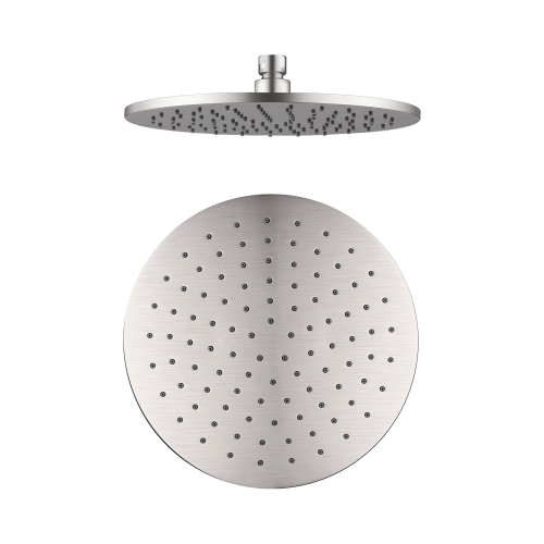 NERO 250MM ROUND SHOWER HEAD BRUSHED NICKEL