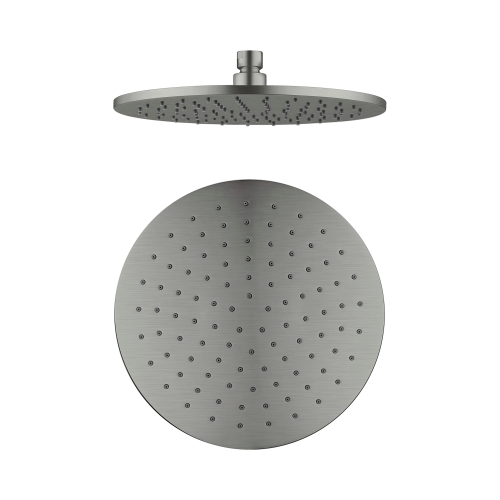 NERO 250MM ROUND SHOWER HEAD GUN METAL