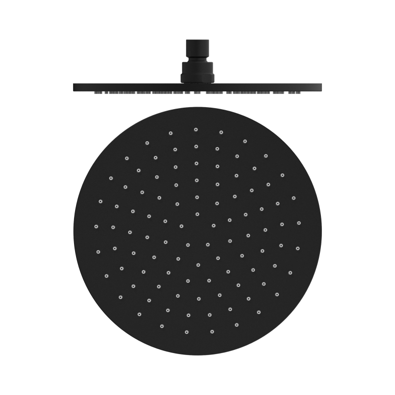 NERO 250MM ROUND SHOWER HEAD MATTE BLACK