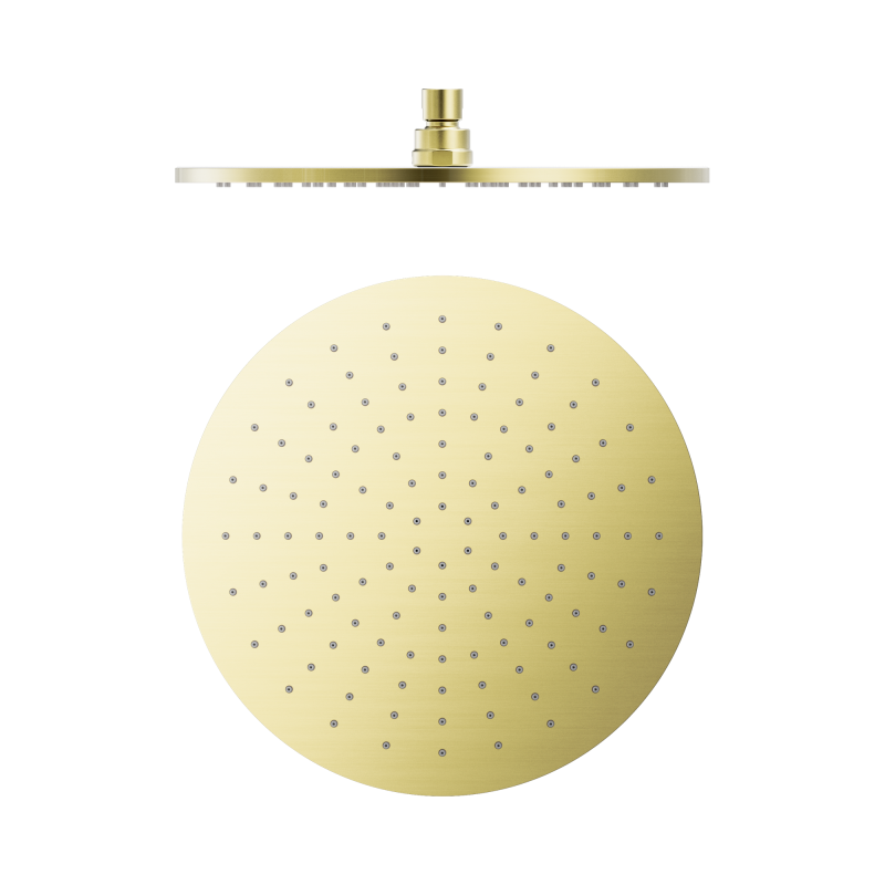 NERO 300MM ROUND SHOWER HEAD BRUSHED GOLD NERO 300MM ROUND SHOWER HEAD BRUSHED GOLD