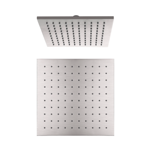 NERO 250MM SQUARE SHOWER HEAD BRUSHED NICKEL