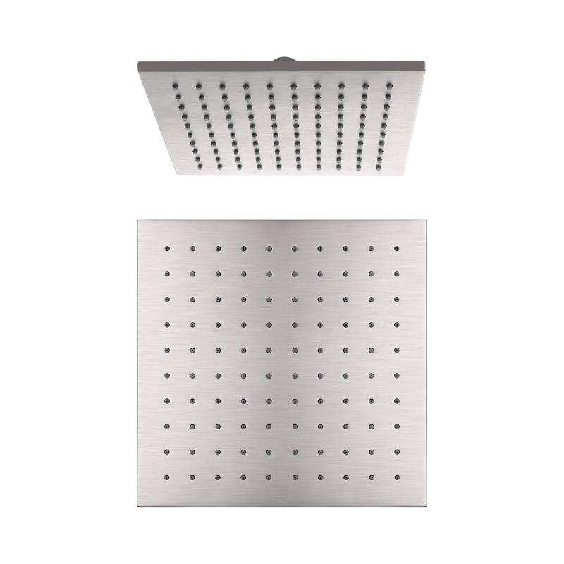 NERO 250MM SQUARE SHOWER HEAD BRUSHED NICKEL NERO 250MM SQUARE SHOWER HEAD BRUSHED NICKEL