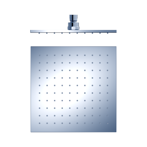 NERO 250MM SQUARE SHOWER HEAD CHROME