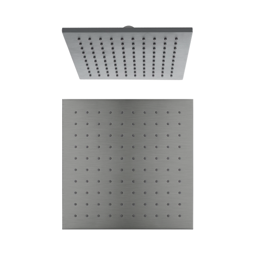 NERO 250MM SQUARE SHOWER HEAD GUN METAL