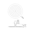 NERO 250MM ROUND STAINLESS STEEL SHOWER HEAD 4 STAR RATING CHROME NERO 250MM ROUND STAINLESS STEEL SHOWER HEAD 4 STAR RATING CHROME