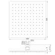 NERO 300MM SQUARE SHOWER HEAD MATTE BLACK